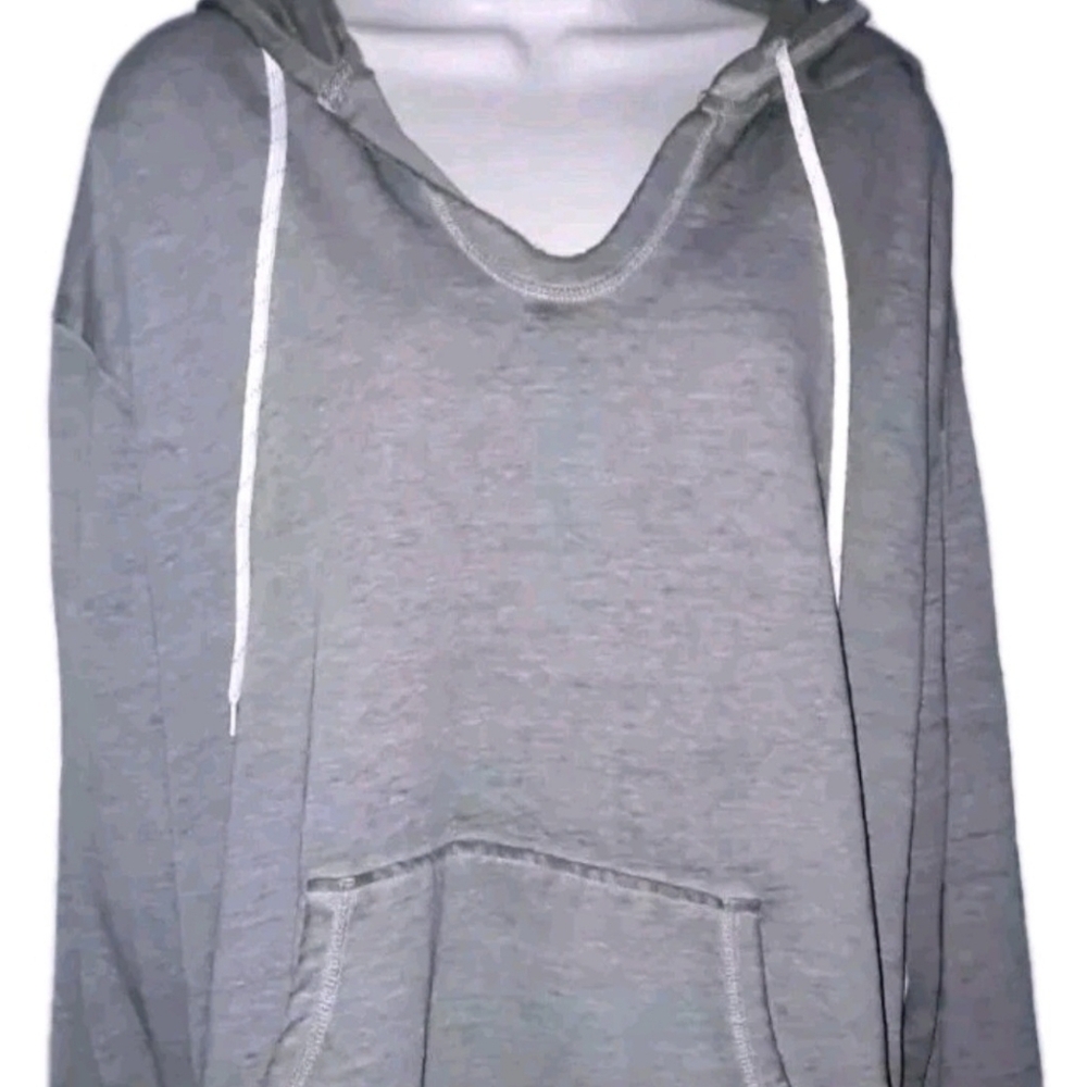 NO BOUNDARIES Sleepwear Hooded Sweater Womans Plus Gray Long Sleeve NWT